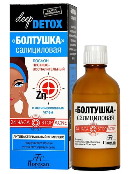 Floresan Лосьон для лица подсушивающий от прыщей салициловый 50мл