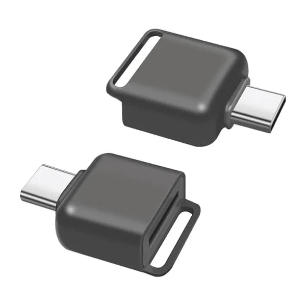 USB-C-ридера для microSD из цинкового сплава с ремешком