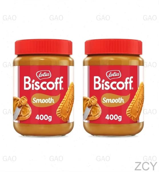 Кремпаста из печенья Lotus Biscoff Smooth, премиум, 2 упаковки по 400 г