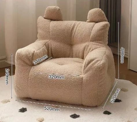 Прямой диван 52х52х48 см,коричневый