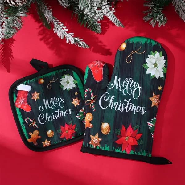 Прихватка рукавица для кухни 22.5x26.5 см,  1 шт. style 2