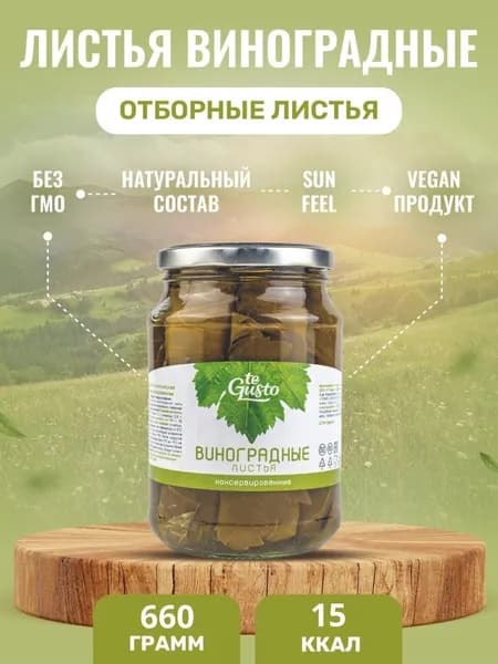 te Gusto Виноградные листья 660гр