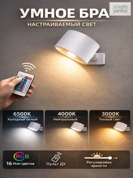 Настенный светильник, 5 Вт