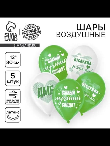 Шар воздушный Дембель 5 шт