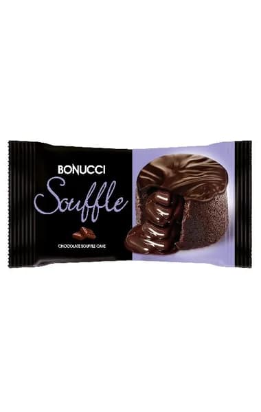 Пирожное BONUCCI "Souffle" бисквитное глазированное с начинкой "какао" 40г
