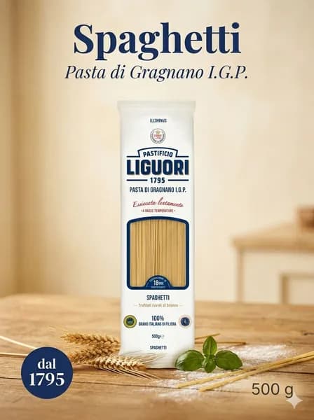 Макароны Liguori Spaghetti спагетти из твердых сортов пшеницы Pasta di Gragnano I.G.P.