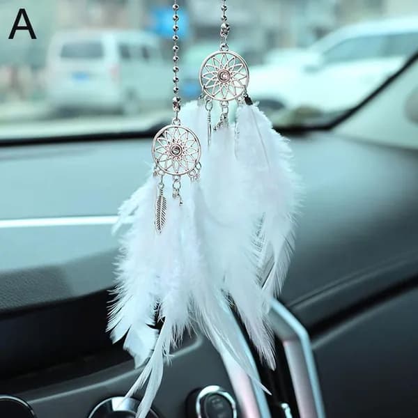 Высококачественный автомобильный подвес Dream Catcher - Подарок, украшение с перьями и бисером