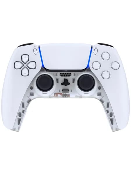 eXtremeRate прозрачный декоративный корпус для PS5 контроллера, замена верхней панели, совместим с акцентными кольцами, для кастомизации геймпада