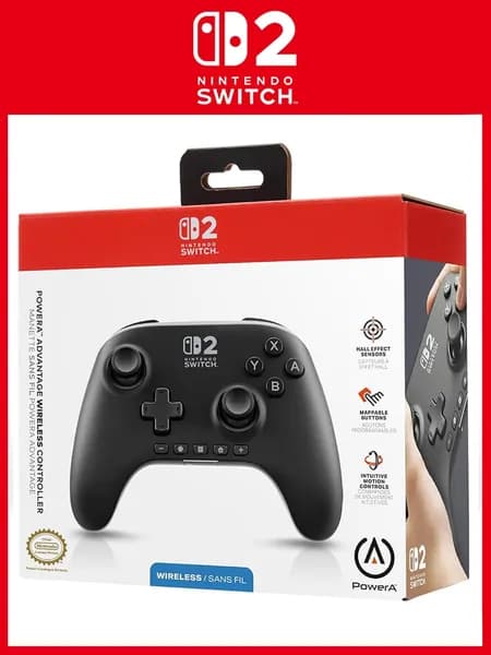 Геймпад (Контроллер) беспроводной PowerA для Nintendo Switch 2 (Чёрный)