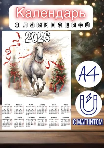 Календарь 2026 г., Настенный