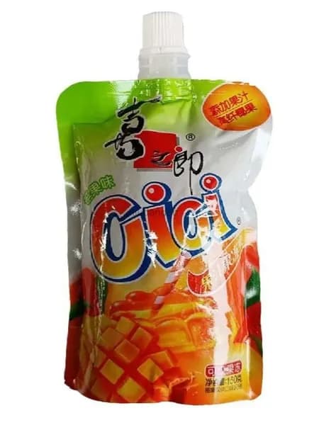 Желе CiCi с апельсиновым соком и кокосовыми кусочками, 150 г мягкое желе в удобной упаковке для детей и взрослых