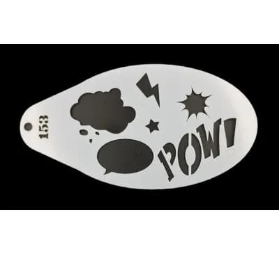 Трафарет для аквагрима ''DIMART'' ''POW''.