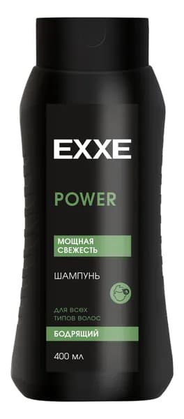 EXXE Men Power Шампунь для всех типов волос Бодрящий 400мл