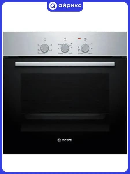 Электрический духовой шкаф Bosch HBF011BR0T, 59.4 см, 71 л, 4 режима, нержавеющая сталь