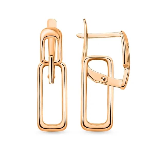 Серьги женские из красного золота 375 пробы 585GOLD