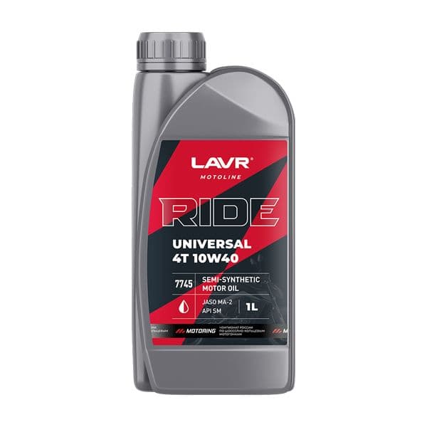 LAVR 10W-40 Масло моторное, Полусинтетическое, 1 л
