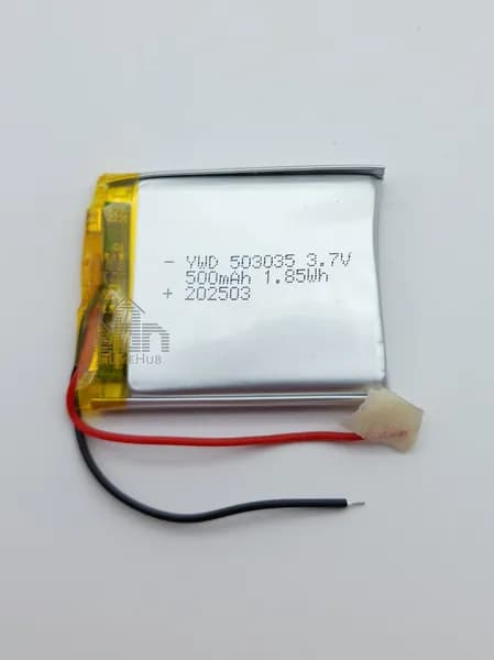Аккумулятор Li-pol, 503035, 3.7V, 500mAh, гибкие