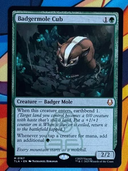 Кастомные прокси-карты высокого качества, MTG PROXY CARDS фойловые карты не, стандартный размер Badgermole Cub #167