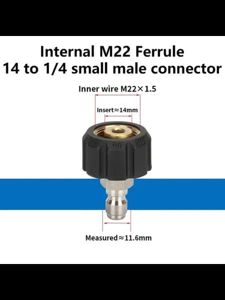 1 шт. M22-14 мм 15 мм до 3 8 и 1 4 дюйма, пе