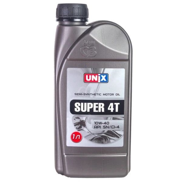 Unix UNIX SUPER4Tл Не подлежит классификации по SAE Масло моторное, Полусинтетическое, 1 л