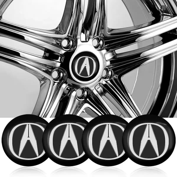 4 шт Акура (Acura) автомобильных колпачков для ступиц диаметром 56 мм