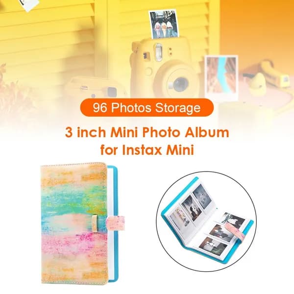 Альбом для мгновенных фотографий Fujifilm Instax Mini, 96 страниц, PU-кожа