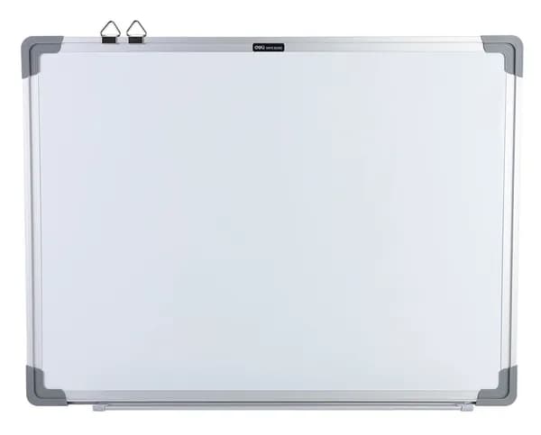 Доска магнитно маркерная Deli лак, белый, 60x90см (EV600)