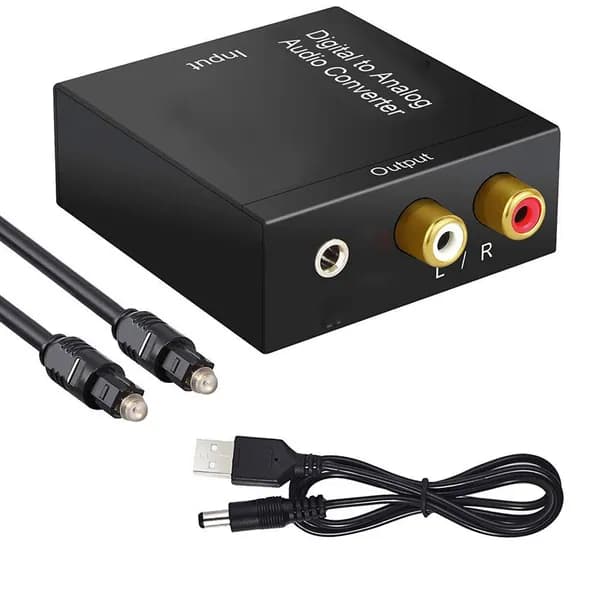 Аудио конвертер/переходник из toslink ( SPDIF оптика )в 2RCA.преобразователь(цифрового сигнала в аналоговый)