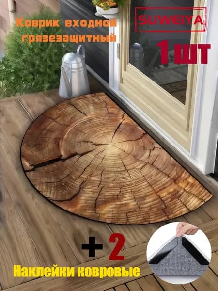 P&L Коврик 40x60 см 1 мм 3d-эффект хаки, оливковый