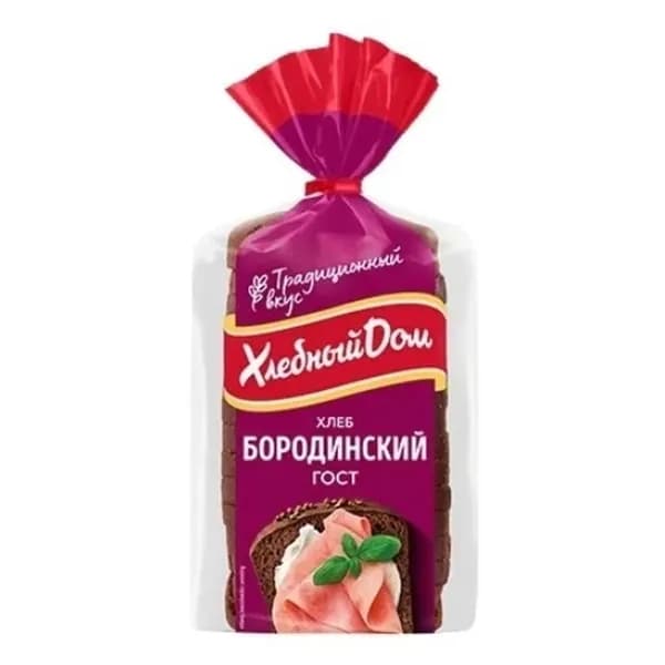 Хлеб Хлебный Дом Бородинский ржано-пшеничный в нарезке 400 г