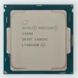 Процессор Intel Pentium G4600 (CM8067703015525) OEM - LGA 1151, 2 x 3,6 ГГц, L2 - 512 КБ, L3 - 3 МБ, DDR4 - 2133 МГц, Intel HD Graphics 630, TDP 51 Вт
