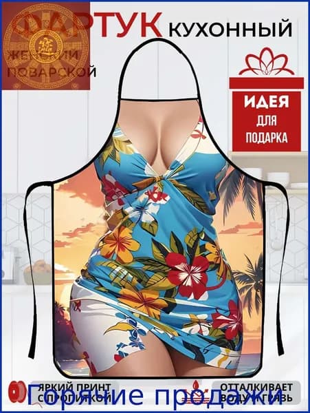 Фартук кухонный  1шт, Баунти Красивый цвет Y706