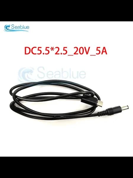 Кабель-адаптер PD QC 1 м DC5.5-2.1 9V