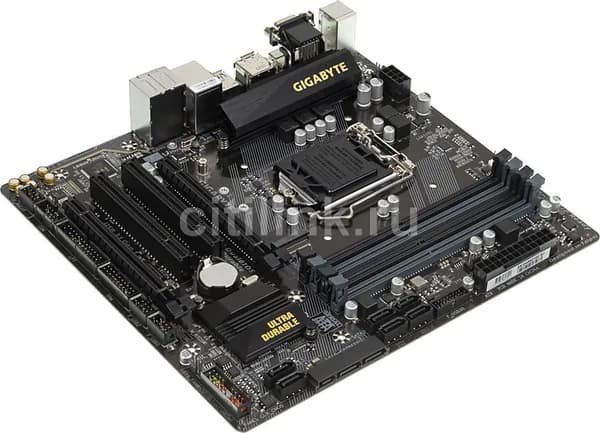 Материнская плата GIGABYTE GA-B250M-D3H (GA-B250M-D3H) - LGA 1151, Intel B250, 4хDDR4-2400 МГц, 2хPCI-Ex16, 1хM.2, mATX