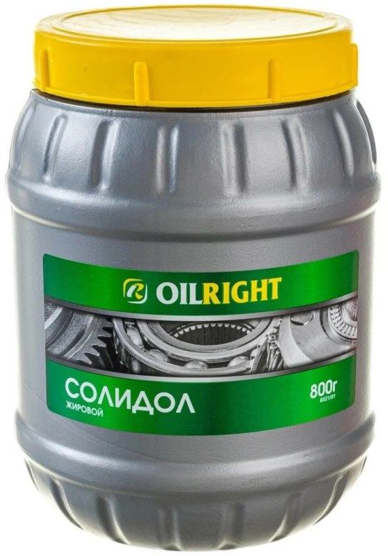 Смазка пластичная Солидол 800г жировой (банка)