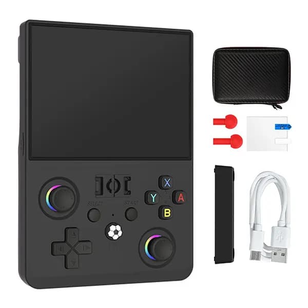 Портативная игровая консоль R36MAX2, 4,5", Linux, 128 ГБ, чёрная