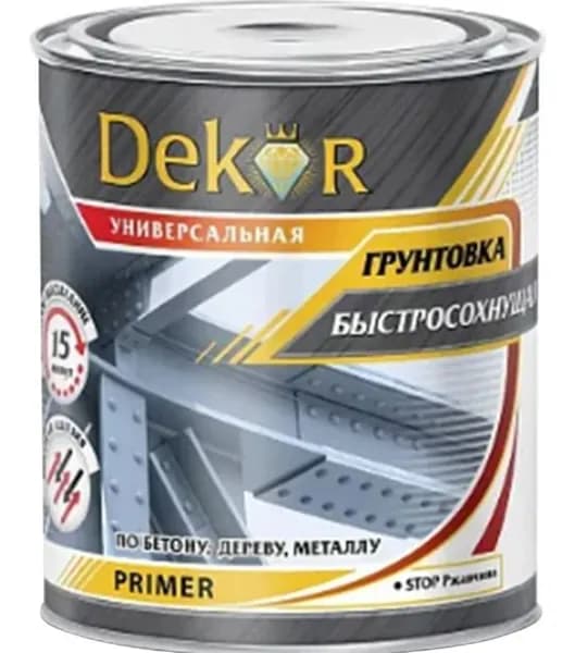 Грунтовка Dekor Универсальная (1.9кг, черный)