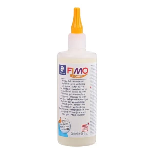 Декоративный гель FIMO Liquid, жидкий, запекаемый в печке, прозрачный, 50 мл (FIMO8051-00 BK)