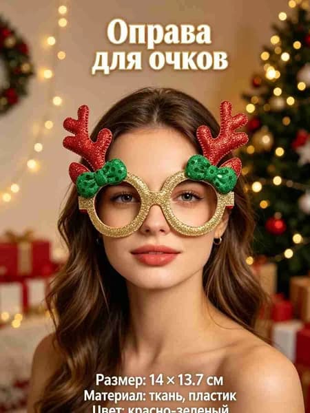 Оправа для очков, рождественские украшения для очков,Christmas,1 шт
