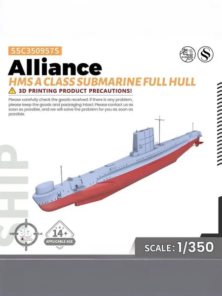 LYMODEL-SS SSC350957S 1/350 Военная модель Набор HMS A class Submarine Alliance Полный корпус