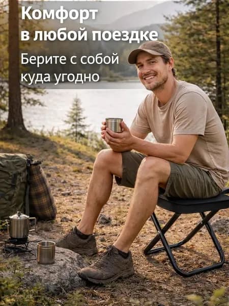 Садовый стул, Нержавеющая сталь, 28х24х23 см, 1 шт