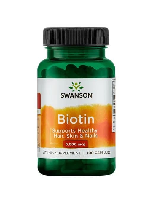 Биотин для волос, кожи и ногтей Biotin 5000 mcg, 100 кaпсул
