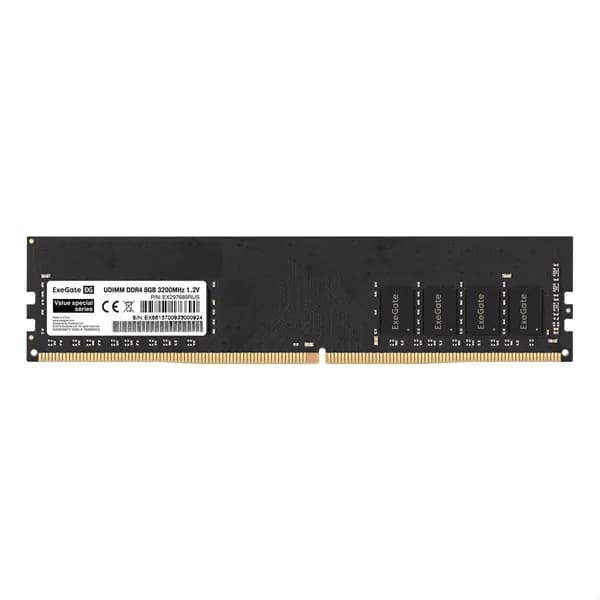 ExeGate Оперативная память DDR4 ExeGate 8Gb 3200 MHz CL22-22-22 DDR4, 3200 МГц, 1 x 8 ГБ (EX297689RUS)