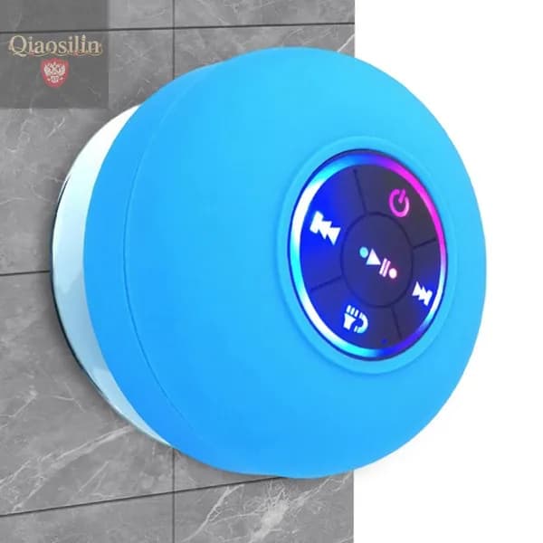 Портативная Bluetooth-колонка с LED-подсветкой, присоской и водозащитой
