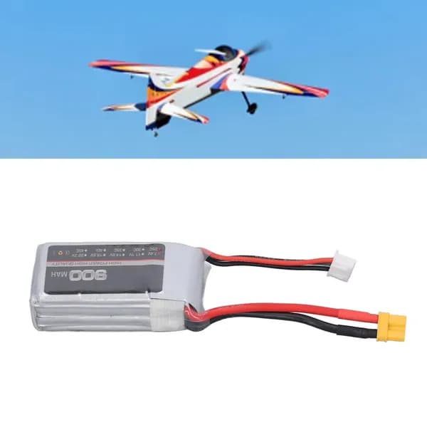 LiPo Battery, мощные 900mAh 25C, для RC самолетов и вертолетов 2S