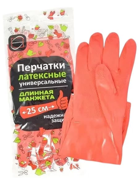 КонтинентПак Перчатки хозяйственные, размер L, 1 пара