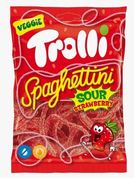 Жев. мармелад Trolli Спагетти в сахаре Клубника 100 гр.