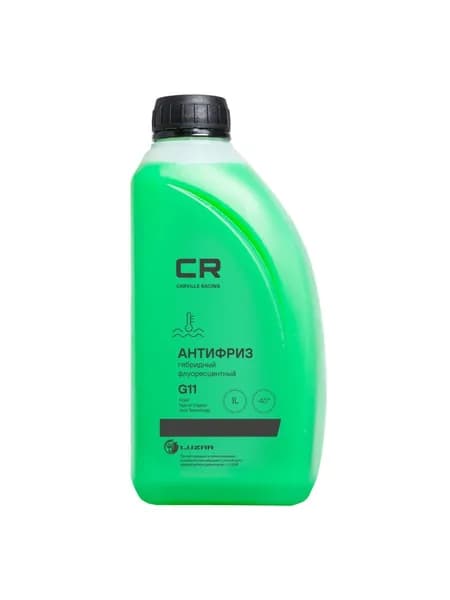 Антифриз готовый раствор cr g11 гибридн. флоур. зеленый -40 с 1л 1.07кг Carville Racing L2018104