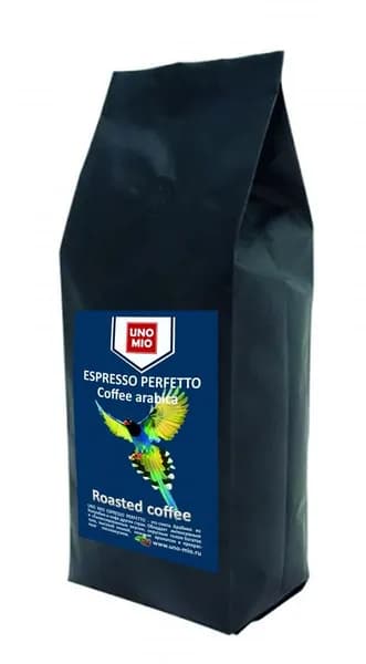 Кофе зерновой UNO MIO ESPRESSO PERFETTO темная обжарка 250г