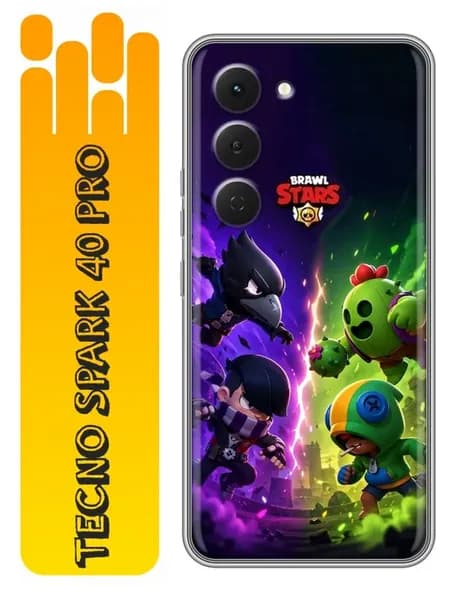 Чехол на Tecno Spark 40 Pro Броул Старс для мальчика